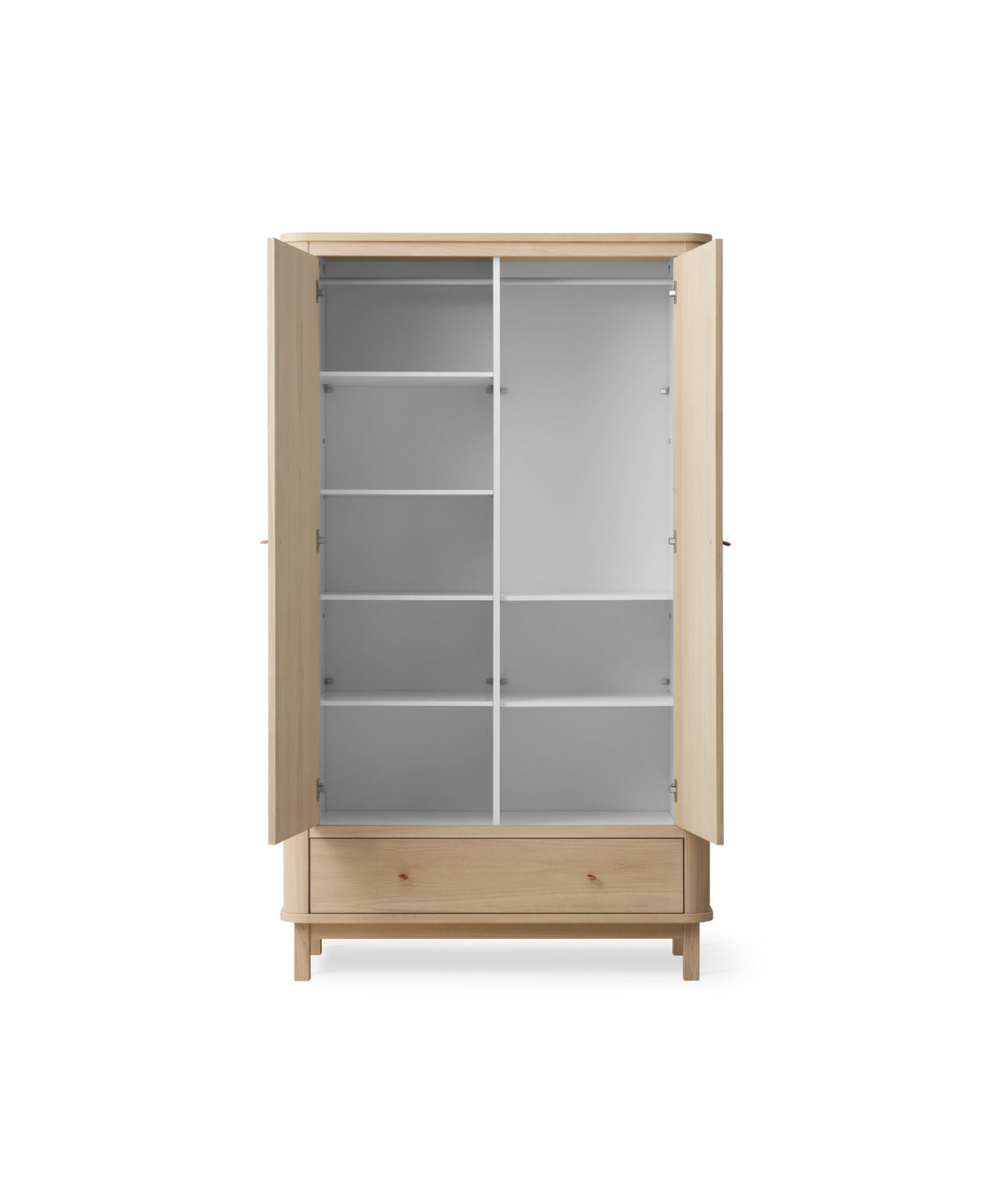 Wood Kleiderschrank 2-türig, Eiche