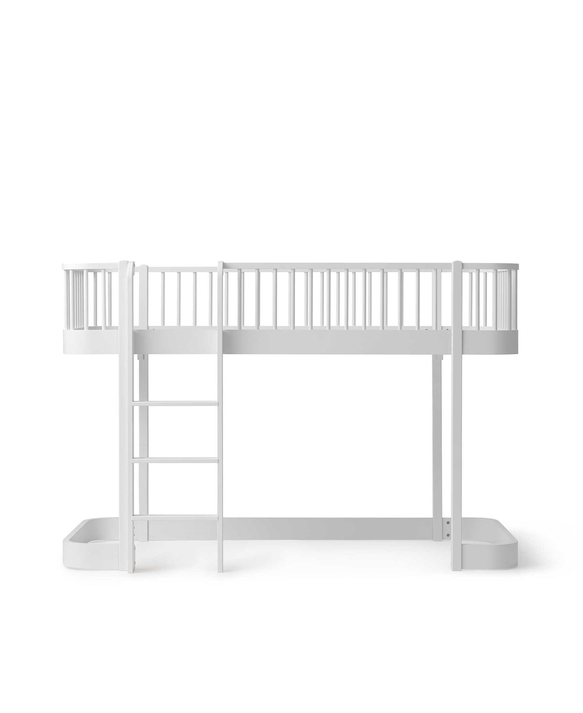 Wood Original halbhohes Hochbett, weiss