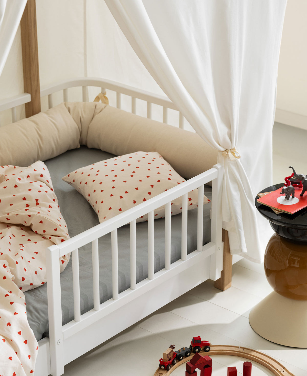 Wood Original Hausbett, weiss/Eiche