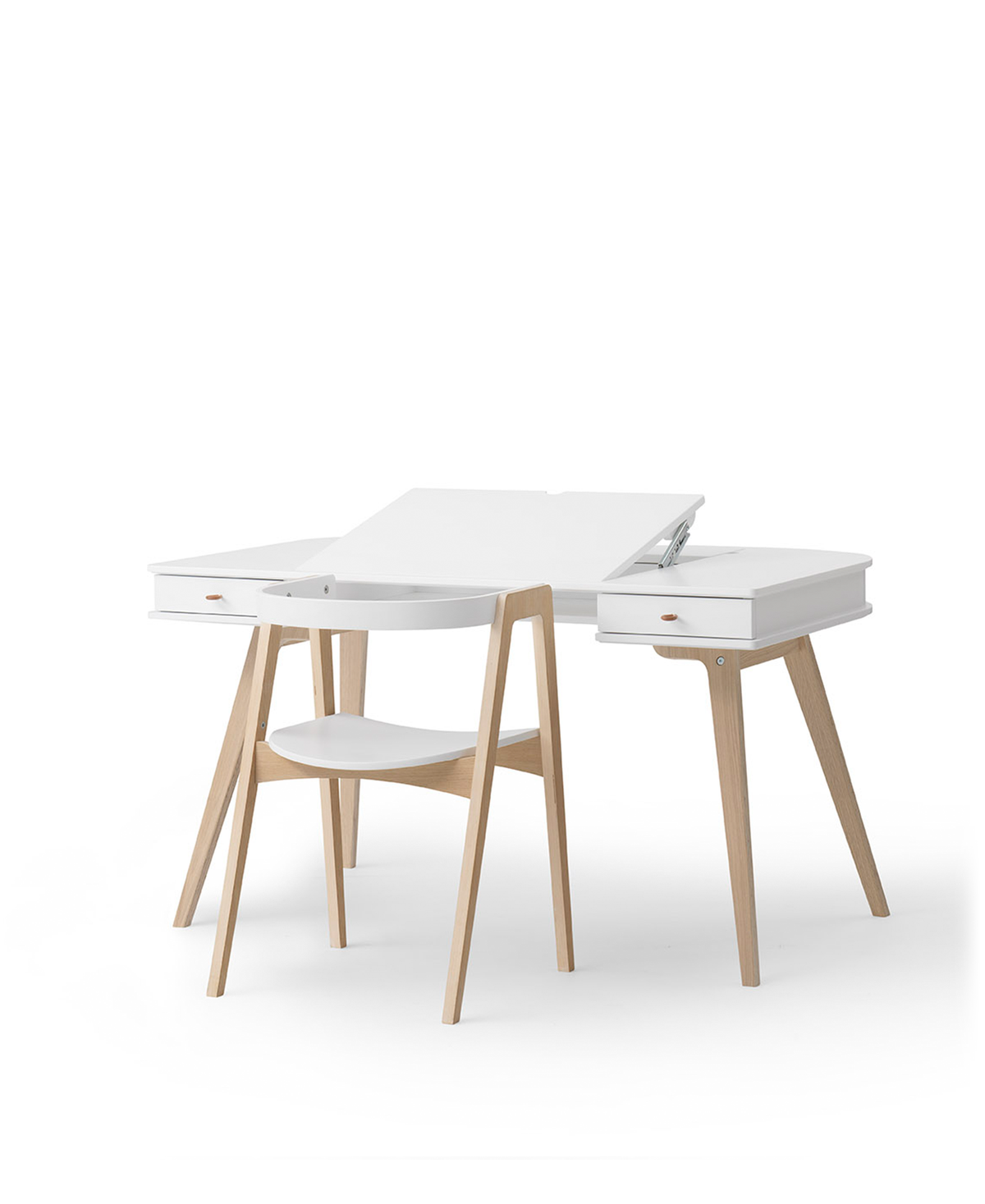 Wood Schreibtisch 66 cm & Armlehnstuhl