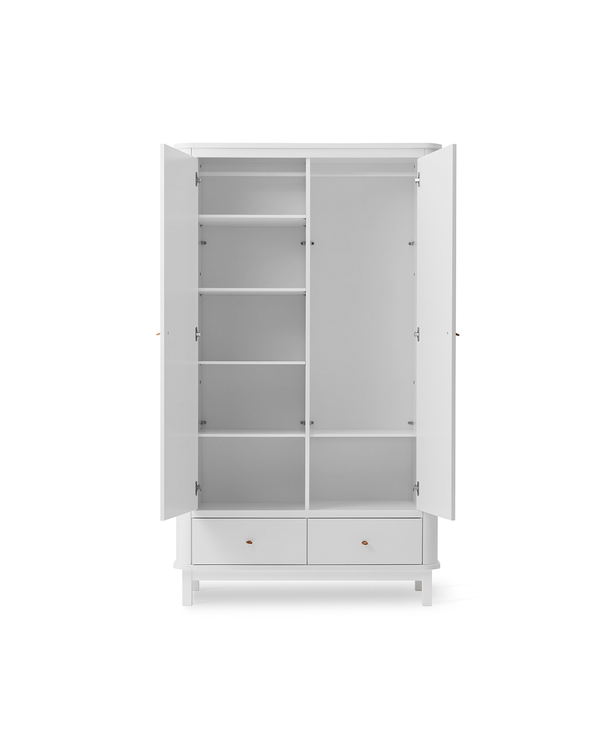 Wood Kleiderschrank 2-türig, weiss