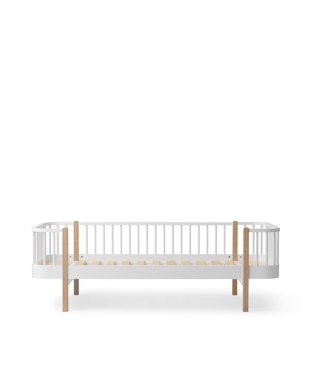 Wood Original Bettsofa, weiss/Eiche