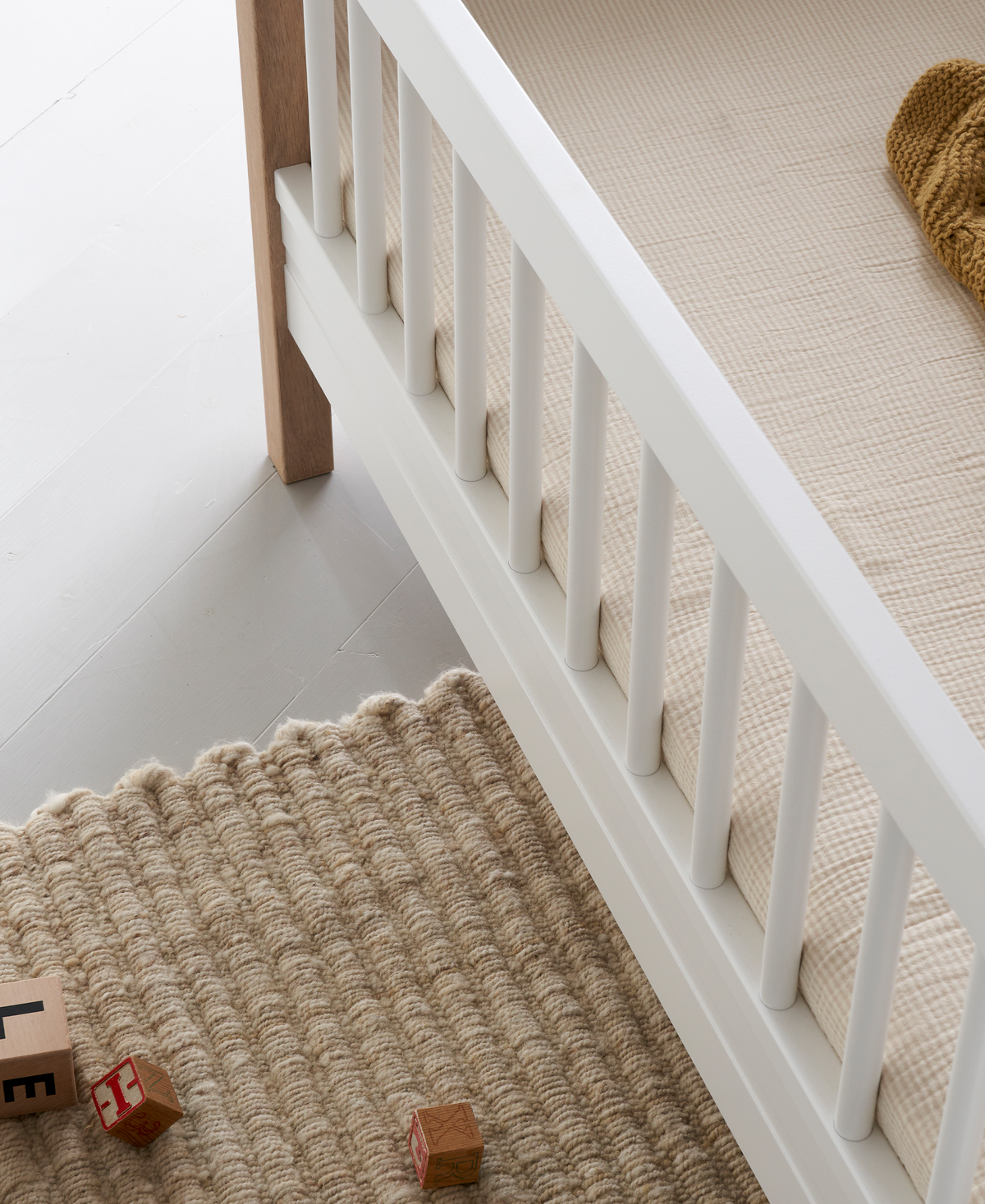 Wood Mini+ Juniorbett, weiss/Eiche