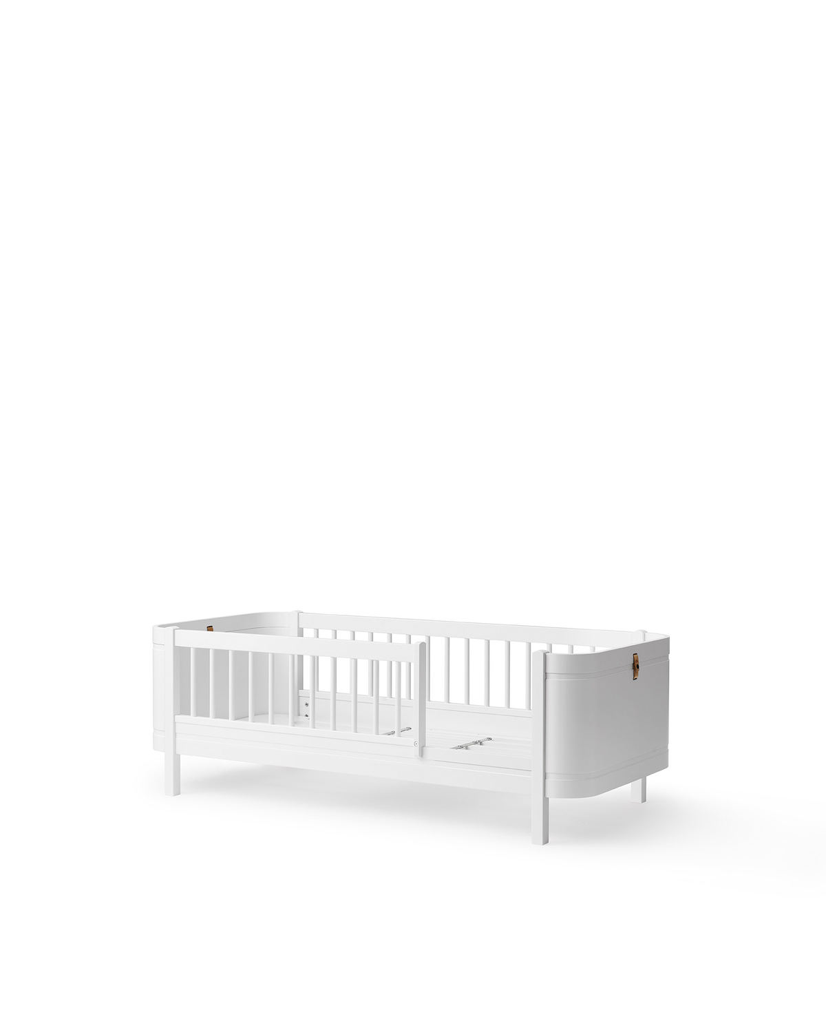 Wood Mini+ Babybett inkl. Umbauset Juniorbett, weiss