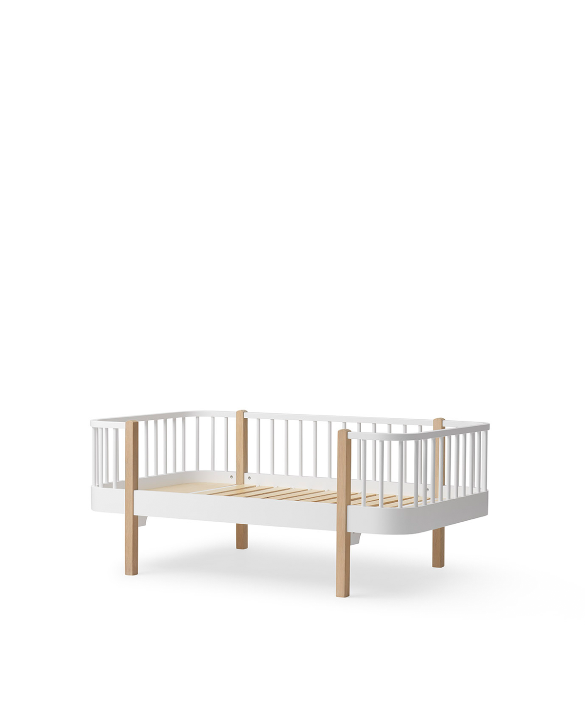 Wood Original Junior Bettsofa, weiss/Eiche